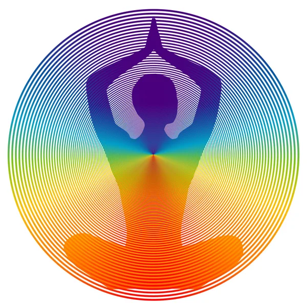 Yoga rengi — Stok Vektör