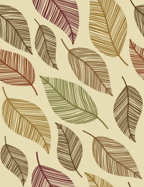 장식 빈티지 나뭇잎입니다. 완벽 한 패턴. — 스톡 벡터