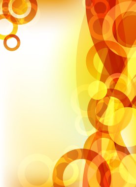 Abstract Orange Design clipart