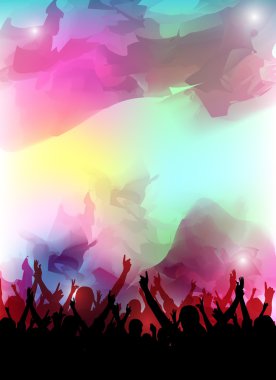 Colorful party design clipart