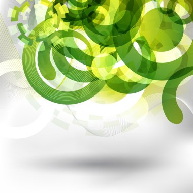 Futuristic green design clipart