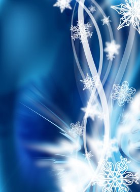 Abstract winter design clipart