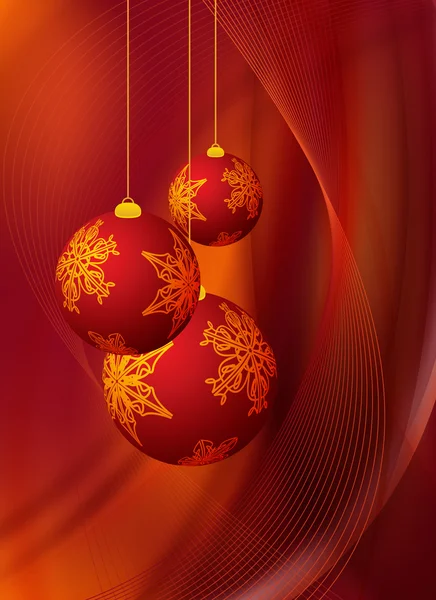 Design de Noël rouge — Image vectorielle