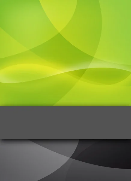 Design verde abstrato com barra de texto — Vetor de Stock