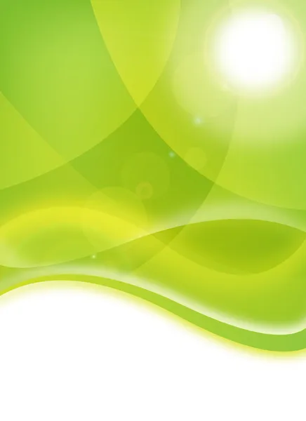 Flyer environnemental vert — Image vectorielle