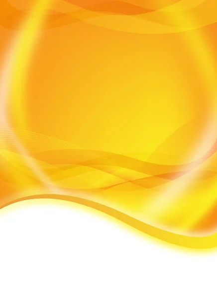 Flyer orange abstrait — Image vectorielle
