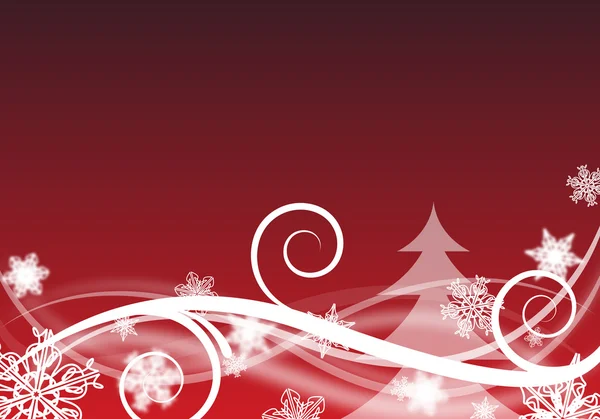 Röd jul bakgrund — Stock vektor