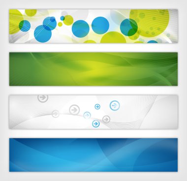 Abstract website header clipart