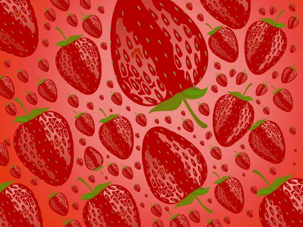 甜红草莓 — 图库矢量图片