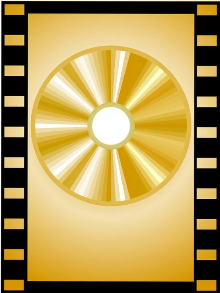 Золотой диск — стоковый вектор