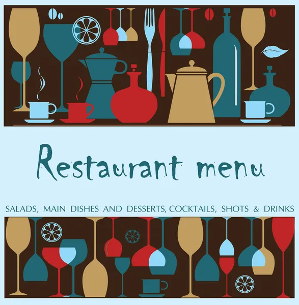Restaurace menu design — Stockový vektor