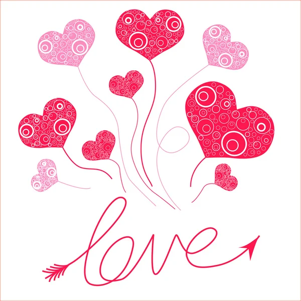 Cartes d'amour — Image vectorielle