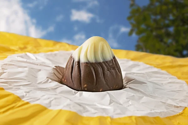 Beyaz-Sarı sarmalayıcı de tatlı