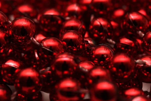 Texture de perles rouges — Photo