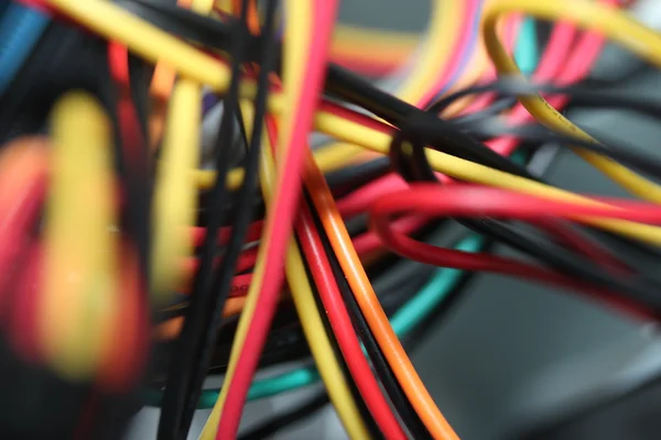 stock image Computer electricity cables