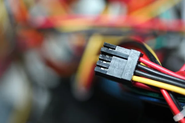 stock image Computer electricity cables