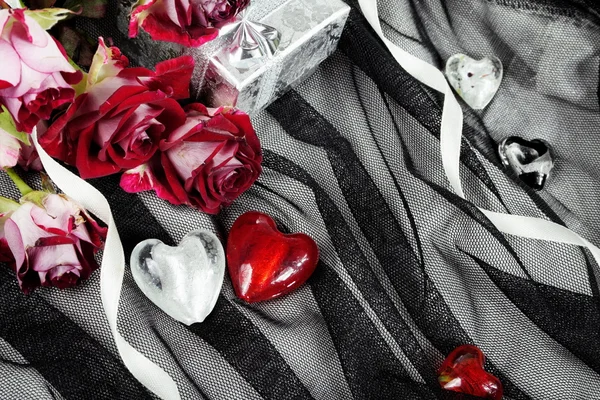 Kalpleri üzerine siyah Tekstil natürmort - Stok İmaj