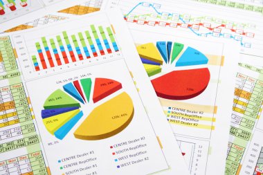 Satış raporlarında basamak, grafikler ve çizelgeler