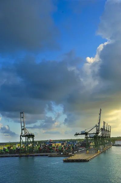 stock image Cranes at Colon Panama