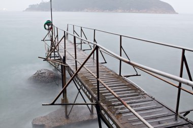 Hong kong Swimming Shed in sea clipart