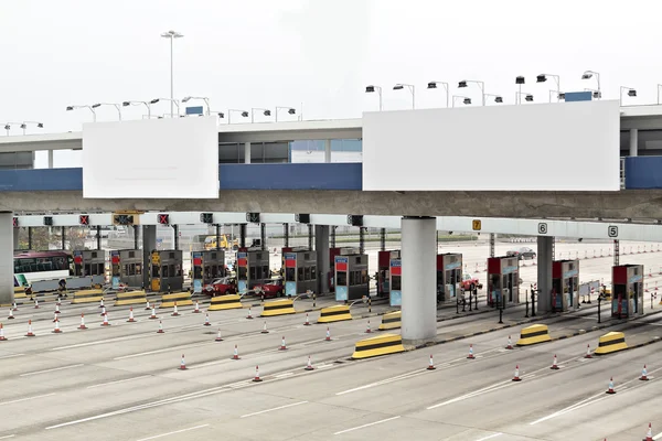 Stock image Toll station and Billboard