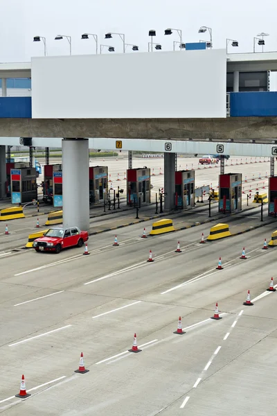 stock image Toll station and Billboard