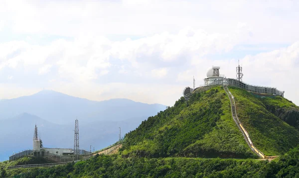 Weather station on mountain — Stock Photo, Image