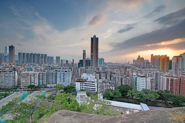 Urbana staden sunset — Stockfoto