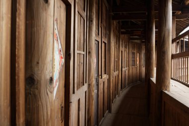 Wood corridor clipart