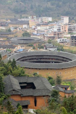 Fujian tulou Çin, eski bina genel bakış