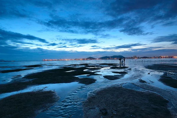 香港での夕日の鉄片海岸 — ストック写真
