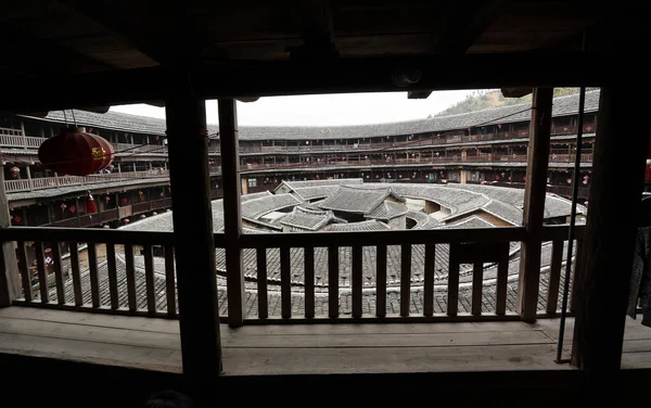 Fujian tulou speciální čínská architektura — Stock fotografie