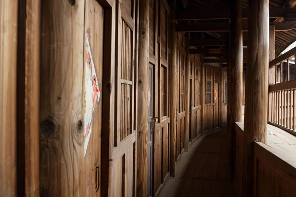 Corridoio di legno — Foto Stock