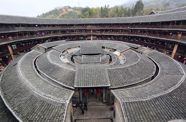 Fujian tulou speciální čínská architektura — Stockfoto