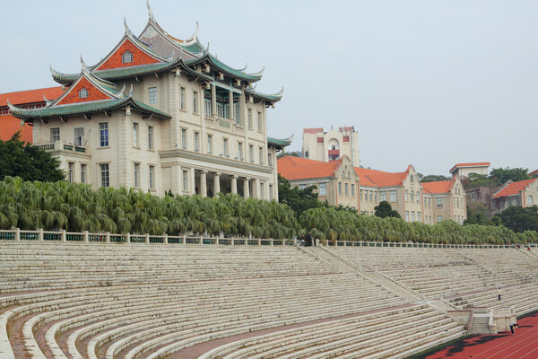Xiamen University in Fujian province, China. the university was