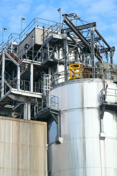 stock image Part of a big oil refinery