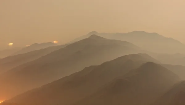 Góra zachód słońca — Zdjęcie stockowe