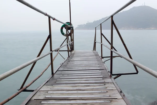 Hong kong plavání bouda v moři — Stock fotografie