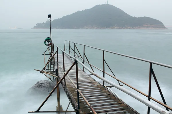 Гонконг пролити плавання в морі — стокове фото