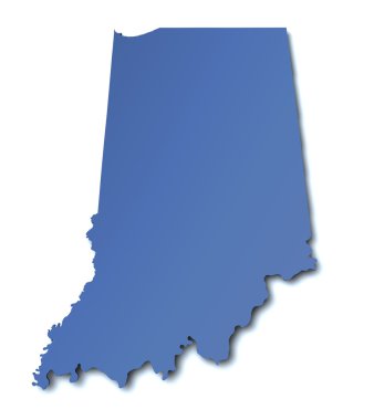 Indiana - usa Haritası