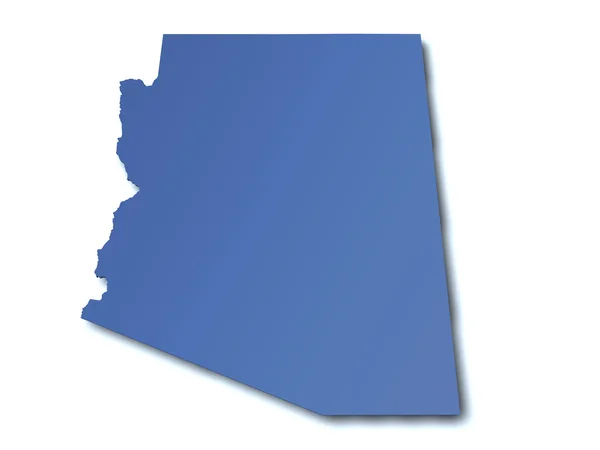 Karta över arizona - usa — Stockfoto