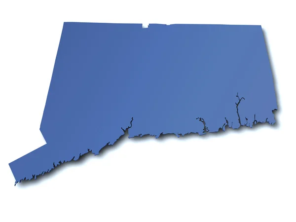 Carte de Connecticut - États-Unis — Photo