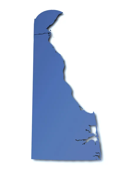 デラウェア州 - アメリカ合衆国の地図 — ストック写真