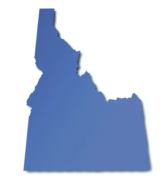 Idaho - Usa térképén — Stock Fotó