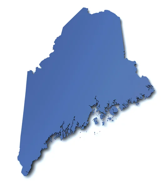 Mapa do Maine - EUA — Fotografia de Stock