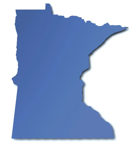 Carte du Minnesota - États-Unis — Photo