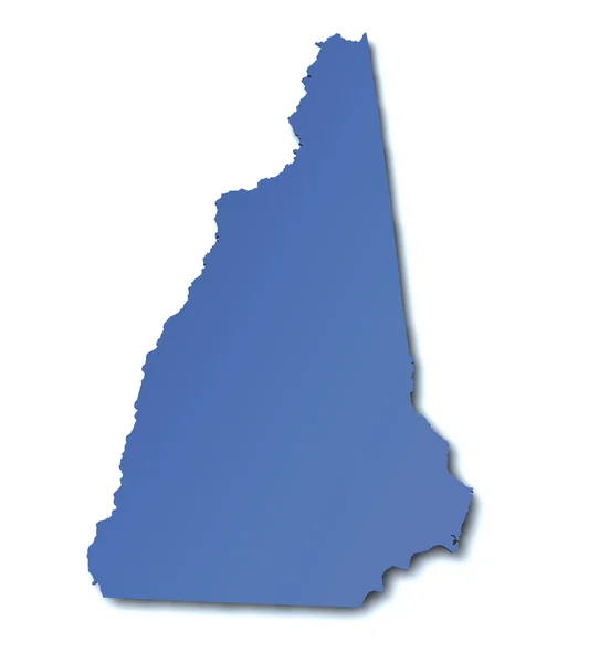Mapa de New Hampshire - EUA — Fotografia de Stock
