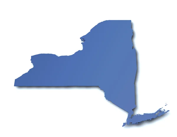 Mapa Nowego Jorku - usa — Zdjęcie stockowe