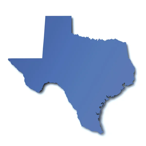 Mappa del Texas - Stati Uniti d'America — Foto Stock