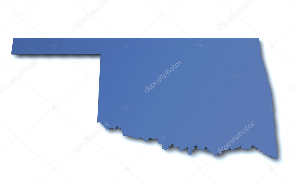 Map of Oklahoma - USA